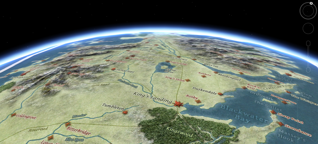 Westeros in Google Earth