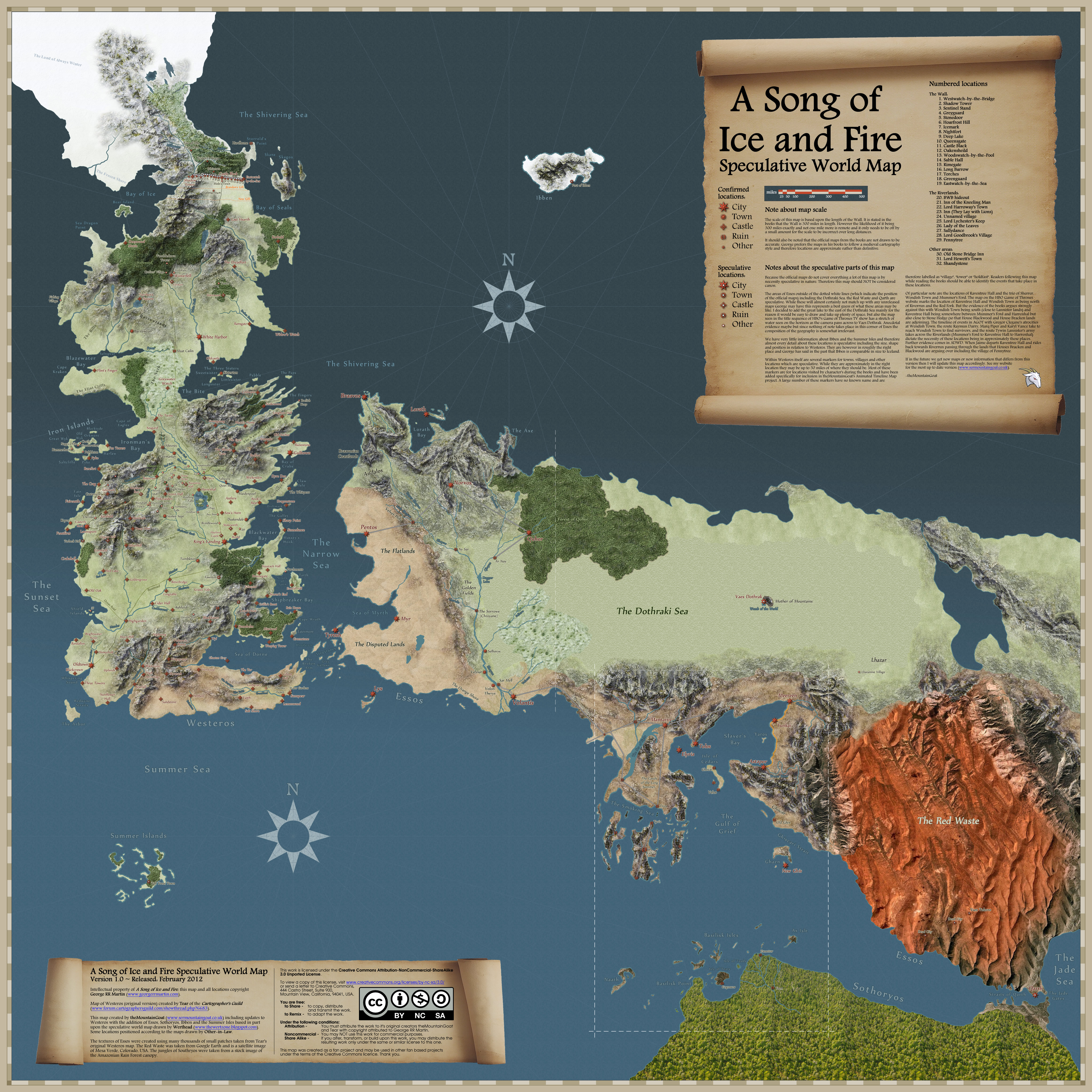 Map Of The Nine Free Cities Song Of Ice And Fire